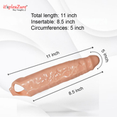 it'spleaZure Extender Size Chart - 11 Inch Total, 8.5 Inch Insertable